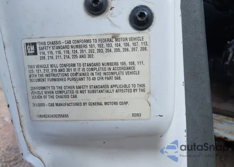 2003 Chevrolet Silverado 2500Hd Lt из США, поврежденный, VIN 1GCHK29113E328250